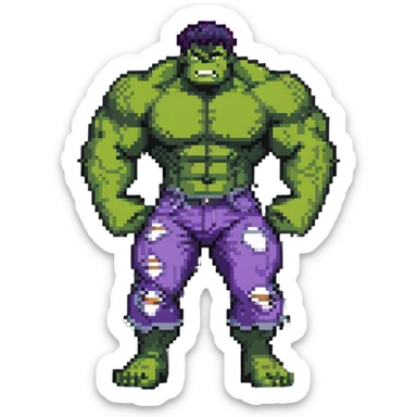 hulk superhero sticker
