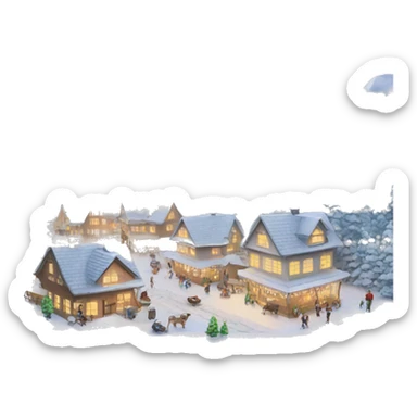 Winter wonderland sticker