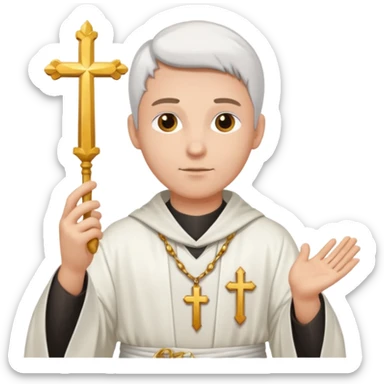 Lawful Human Priest sticker
