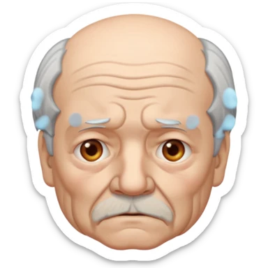 anciano triste sticker