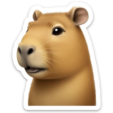 Capybara cool sticker