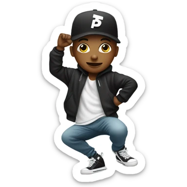hip hop dancer sticker