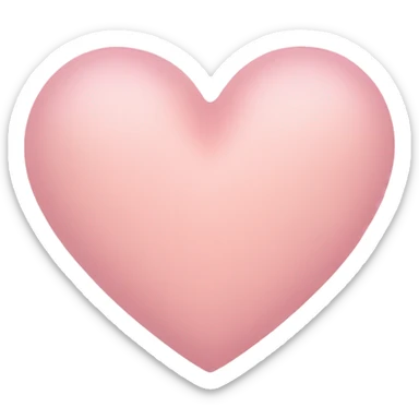 pastel pink heart sticker