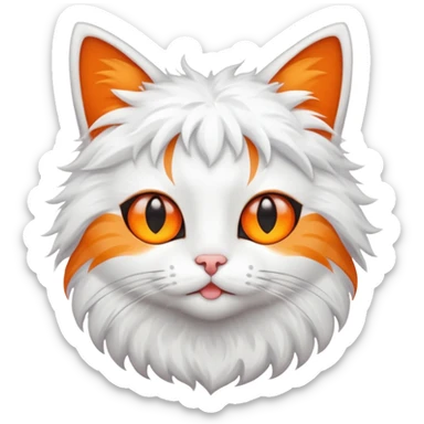 Cat with star eyes sticker