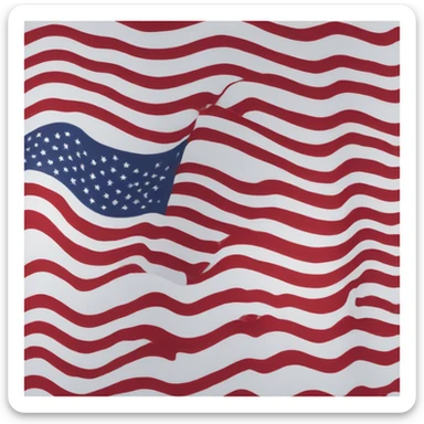 The United States Flag sticker