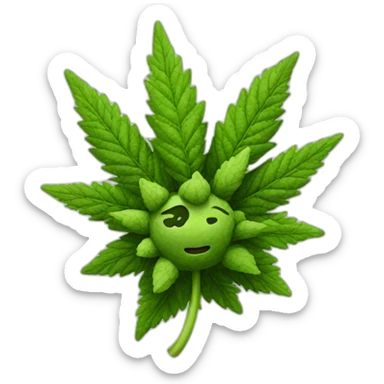 marijuana nug sticker