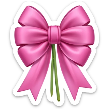 Pink tulips with a bow sticker