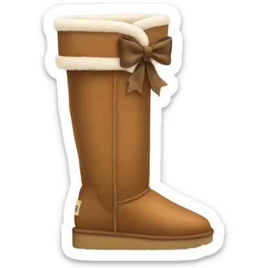 Tall Ugg boots with bows  sticker