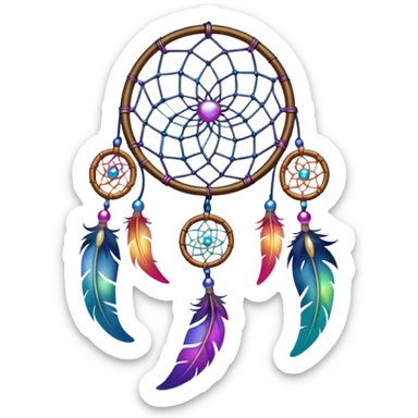 Iridescent dreamcatcher sticker
