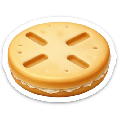 Japanese rice cracker with soy sauce flavor sticker