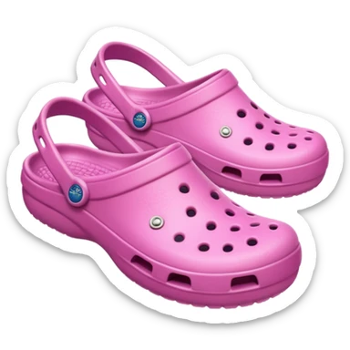 Pink crocs sticker