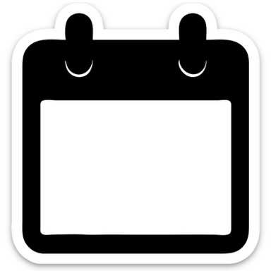solid icon logo for an open source self-hosted calendar app, inspired by Fantastical, simple and bold, with a calendar page motif sticker