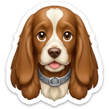 English Cocker Spaniel Brown Tan sticker