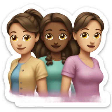 trio de amigas sticker