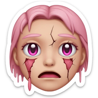 blush + cursed sticker