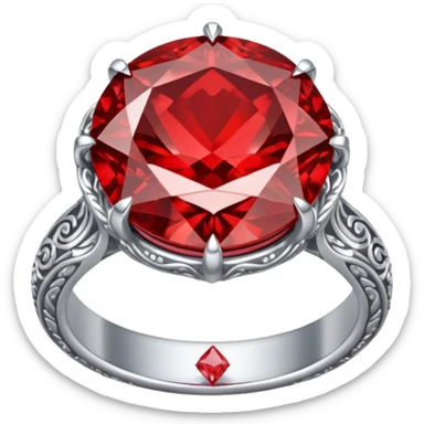 red ring marry red diamond sticker