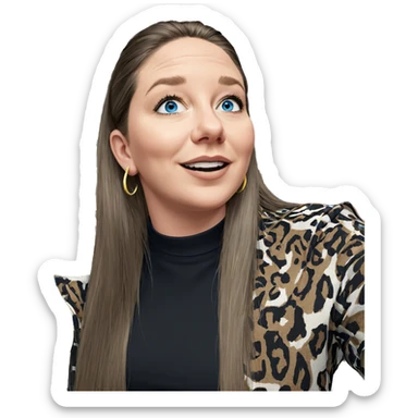 girl with blue eyes indoors sticker