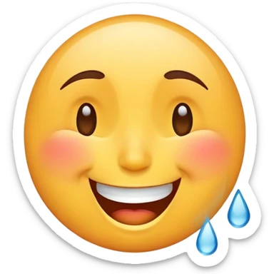 laughing face with tears of joy sticker