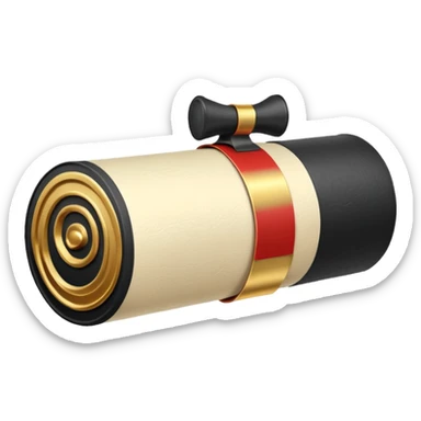 white diploma sticker