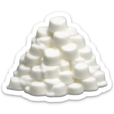 Pile of yogurt sticker