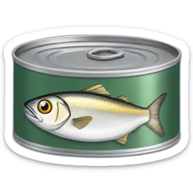 canned of sardines sticker