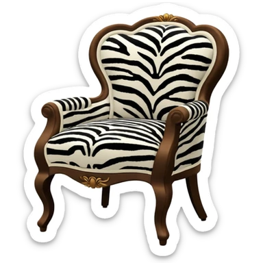 zebra chair sticker