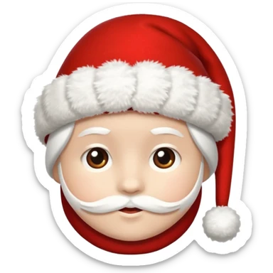 The red Christmas hat sticker
