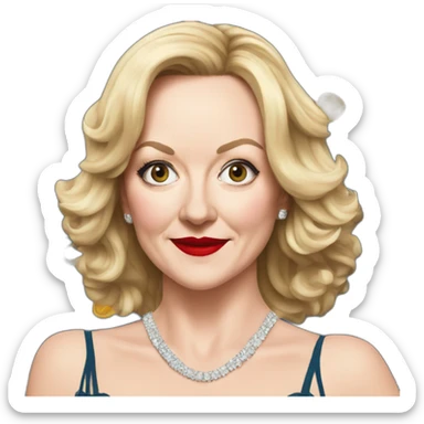 liz truss as a burlesque Dancer sticker