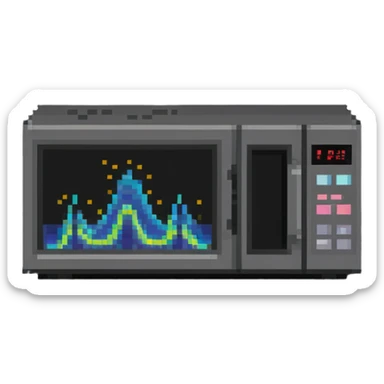 Microwave waveguide with electromagnetic field patterns sticker