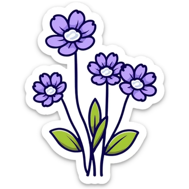 Wedding Crasher strain, hybrid cannabis with purple flowers and white crystals sticker