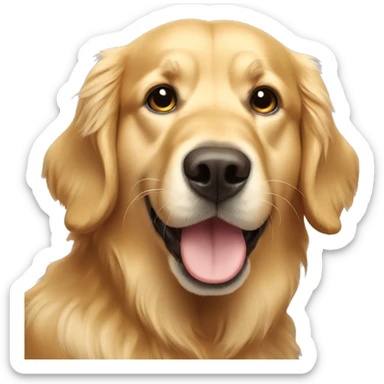 golden retriever sticker