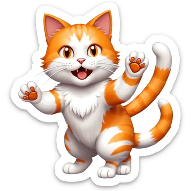 cat attack 1 sticker