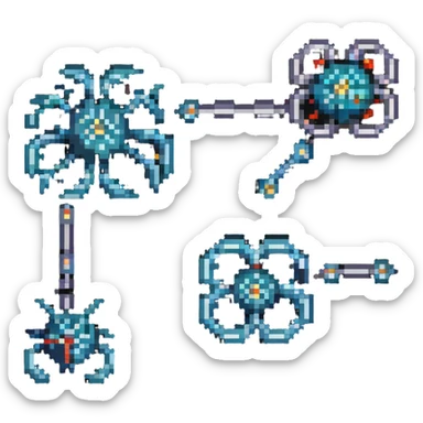 miniature technology, nanobots working at molecular level sticker