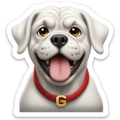 Merry Christmas Georgia Bulldogs sticker