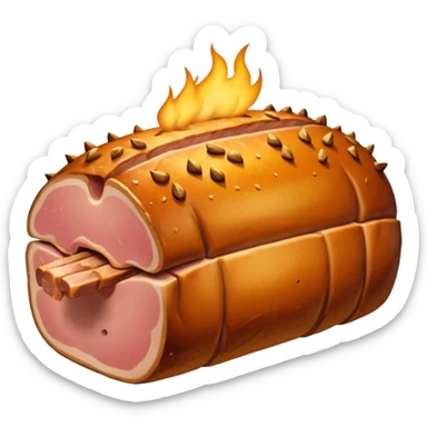 a roasted joint of pork emoji sticker