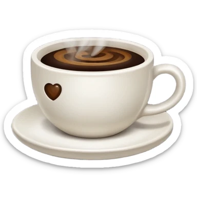 a cup of coffee sticker