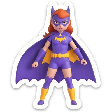 Batgirl superhero sticker