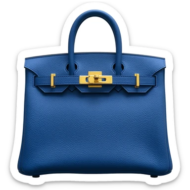matte blue hermes birkin bag sticker