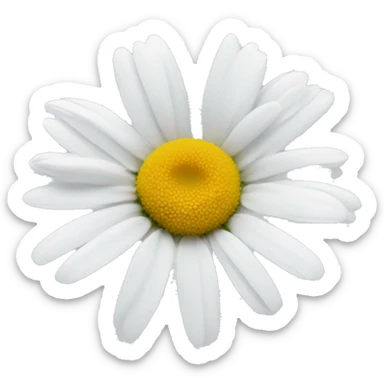 White daisy sticker