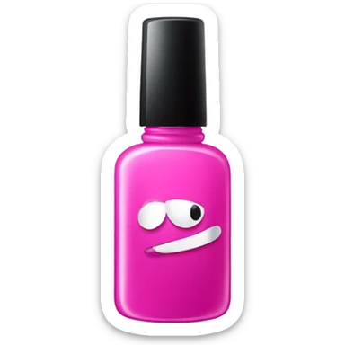 Nail polish bottle  sticker