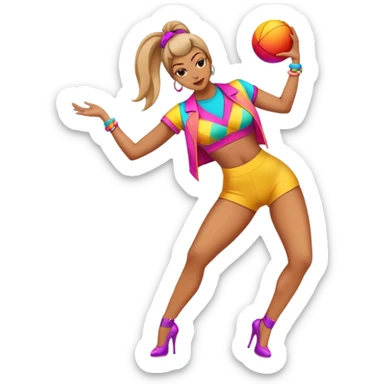 A woman twerking  sticker