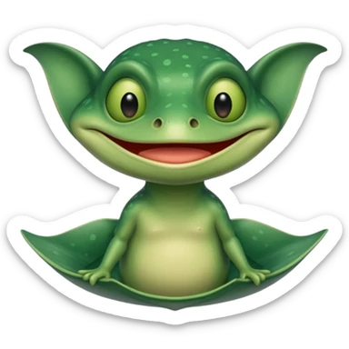 pepe the frog, as a stingray sticker