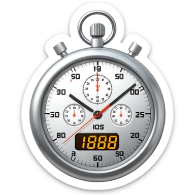 Stopwatch sticker