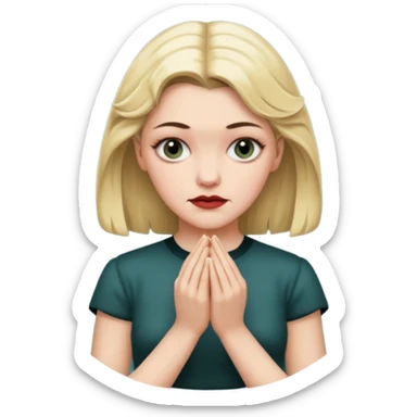 Laura Palmer from Twin Peaks  hands' gesture sticker