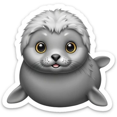 A super super cute seal sticker