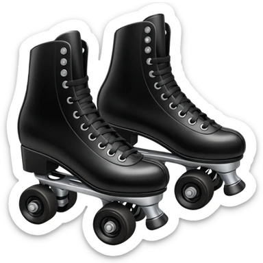 Patines negros  sticker