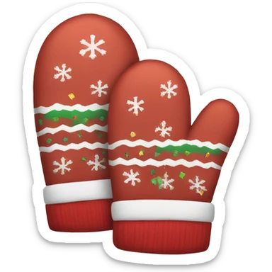 Christmas mittens  sticker
