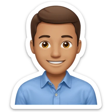 man wiht social skills sticker