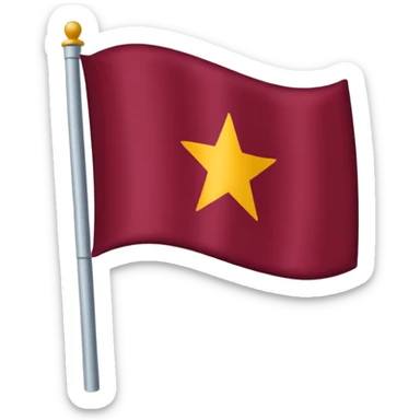 Bandera color vino sin diseño sticker