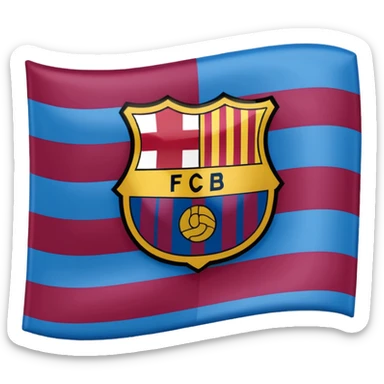 Create FC Barcelona flag emoji sticker